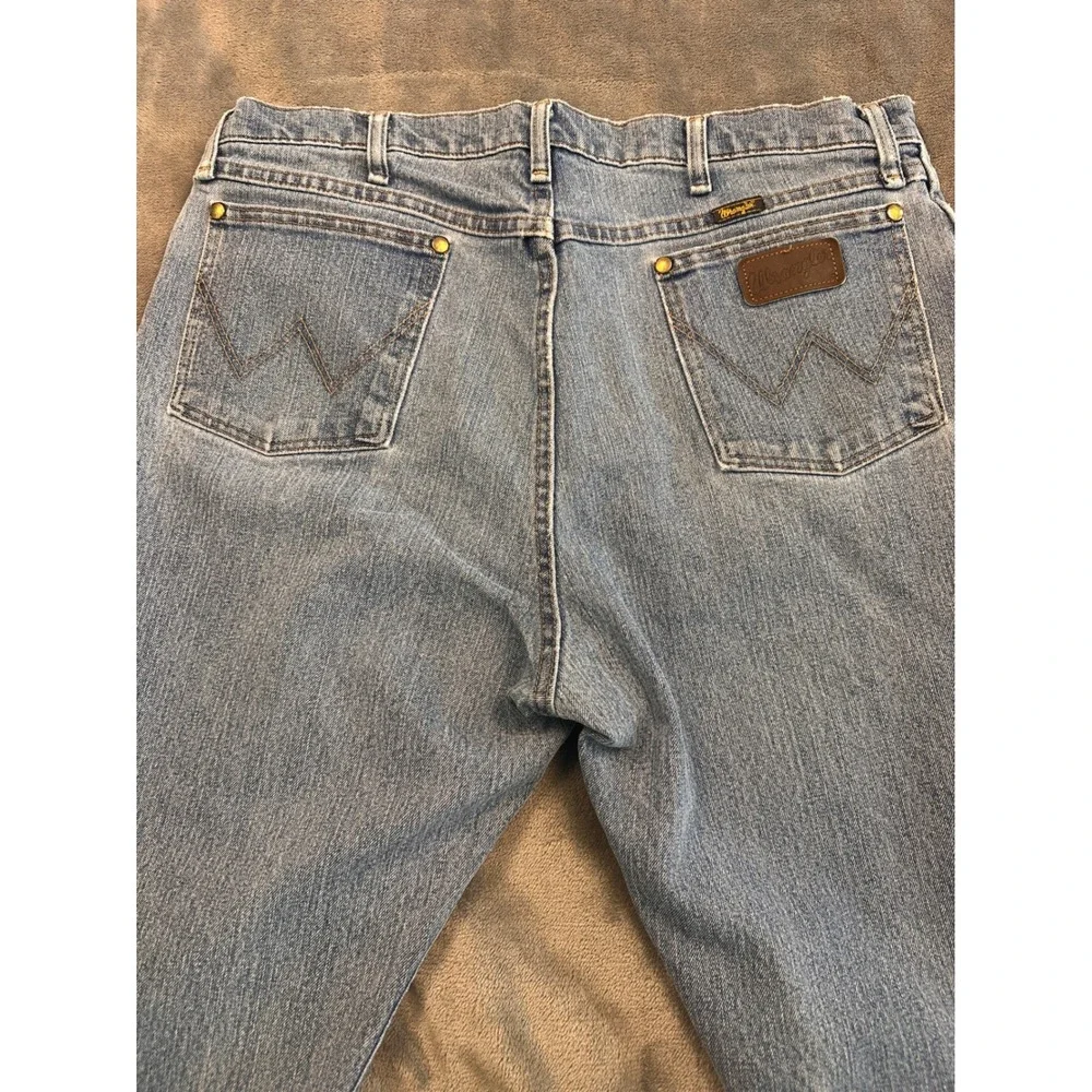 Wrangler Jeans Mens 38x36 Blue Premium Performance Cowboy Cut 47MAAMS Stretch